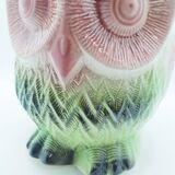Grand pichet hibou en barbotine