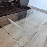 Vintage David LANGE glass & altuglas coffee table circa 1970