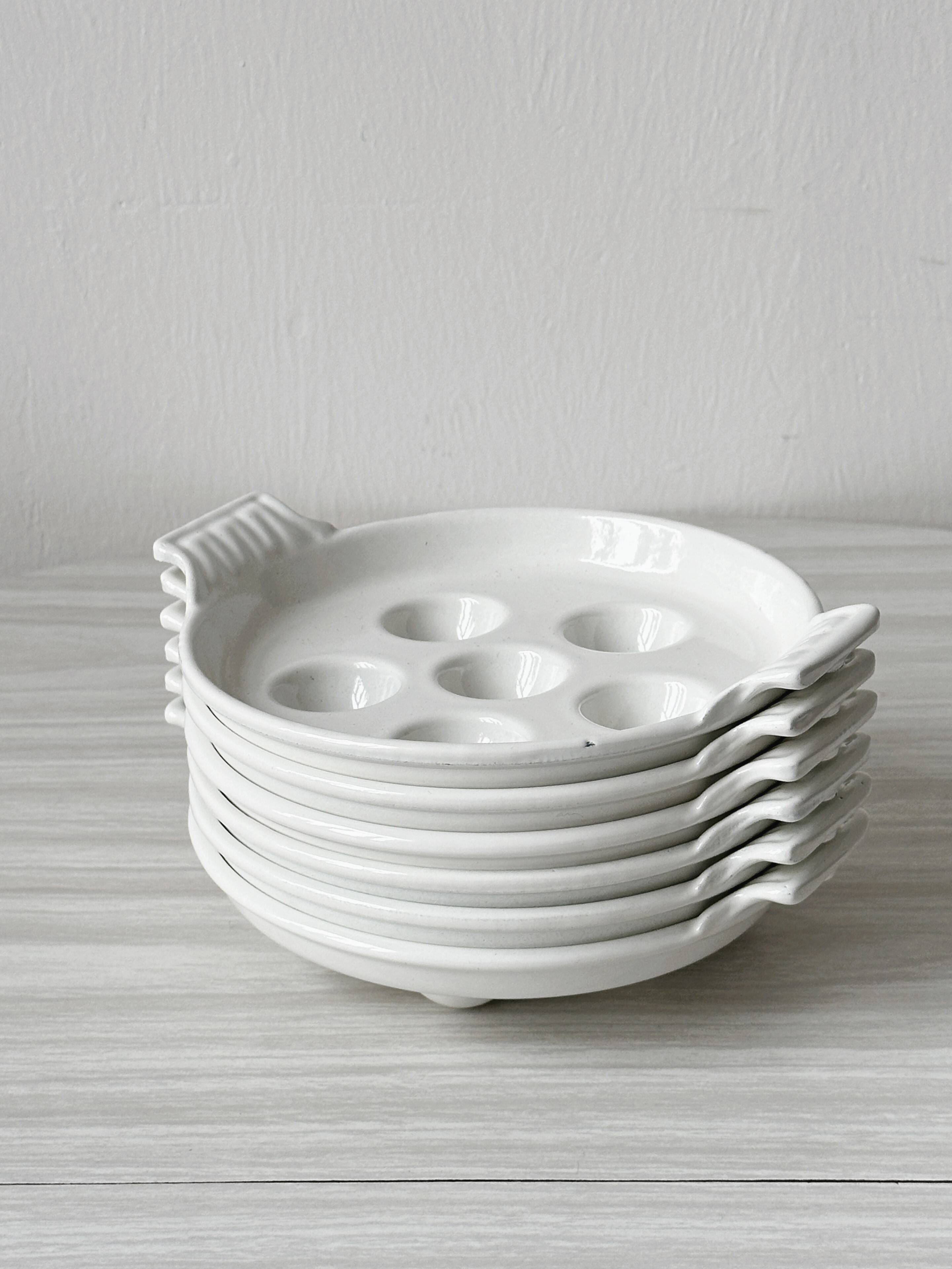 6 metal snail plates