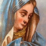 Tableau vierge sur faïence