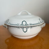 Saint-Amand iron earth flat soup tureen