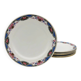6 dessert plates "Sarreguemines & Digoin".