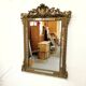 Ancient mirror 116 x 82 Napoleon III wood and gilded stucco