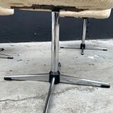 Set of 4 swivel chairs 70s