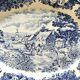 Large porcelain dish with blue décor