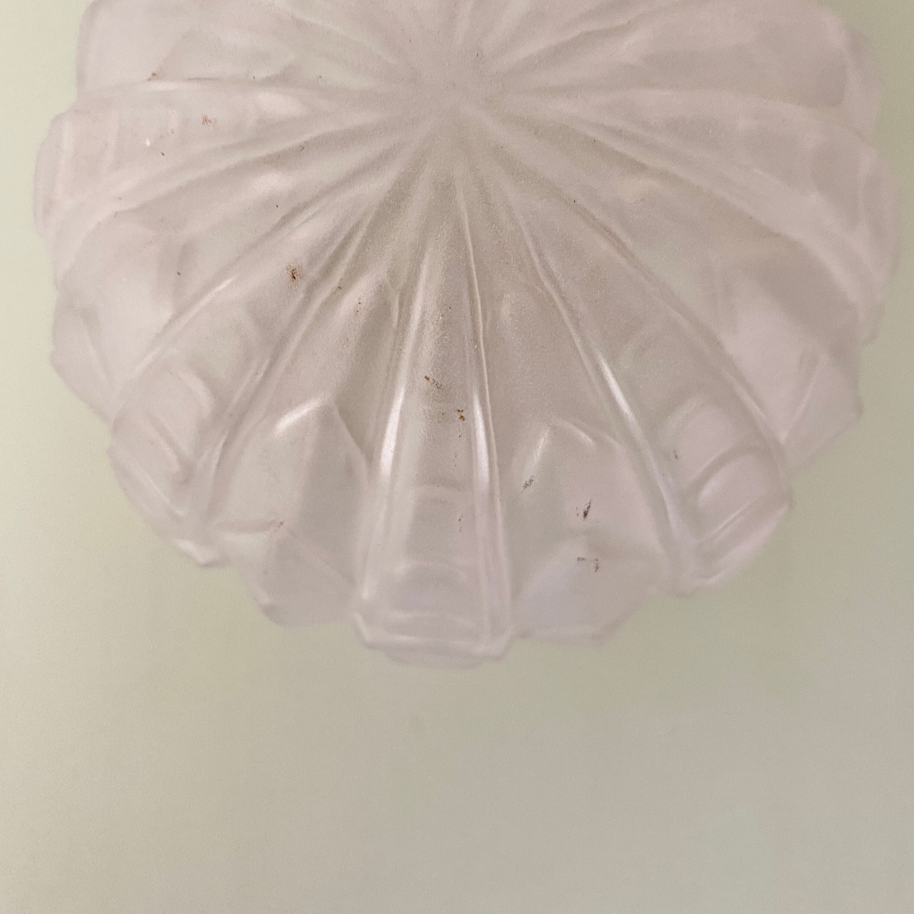 Vintage art deco glass globe elbow lamp