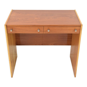 Bureau pour dame ou vanité ou table d’appoint en acajou / UP Zavody, années 1970