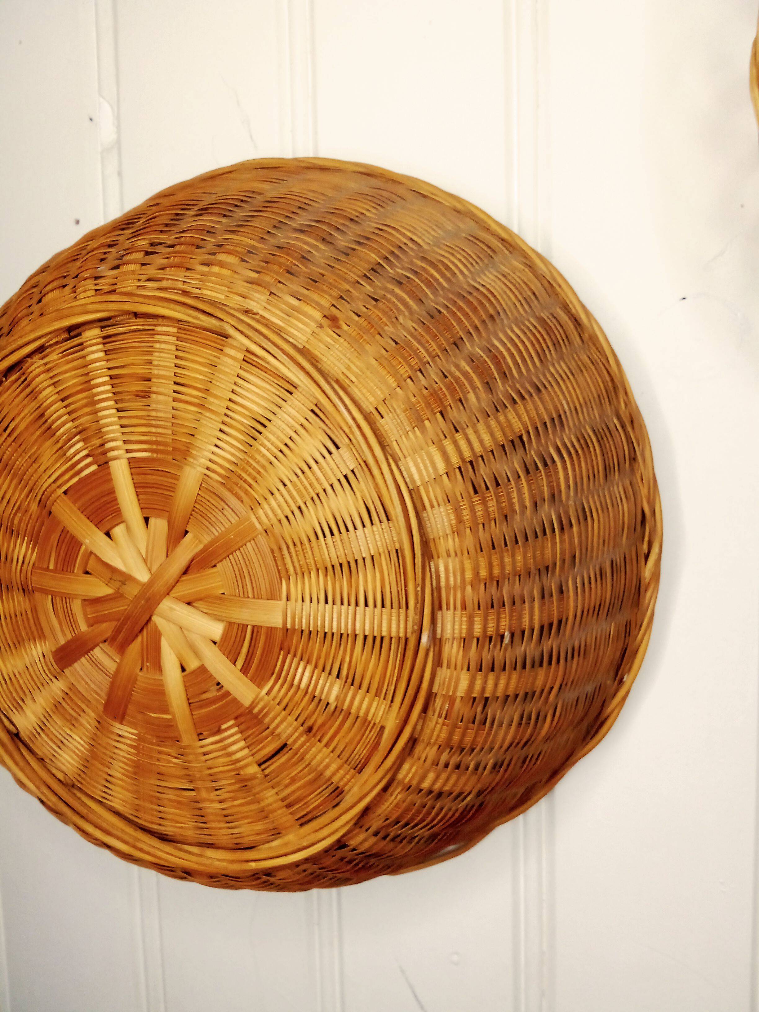 Corbeille osier vintage