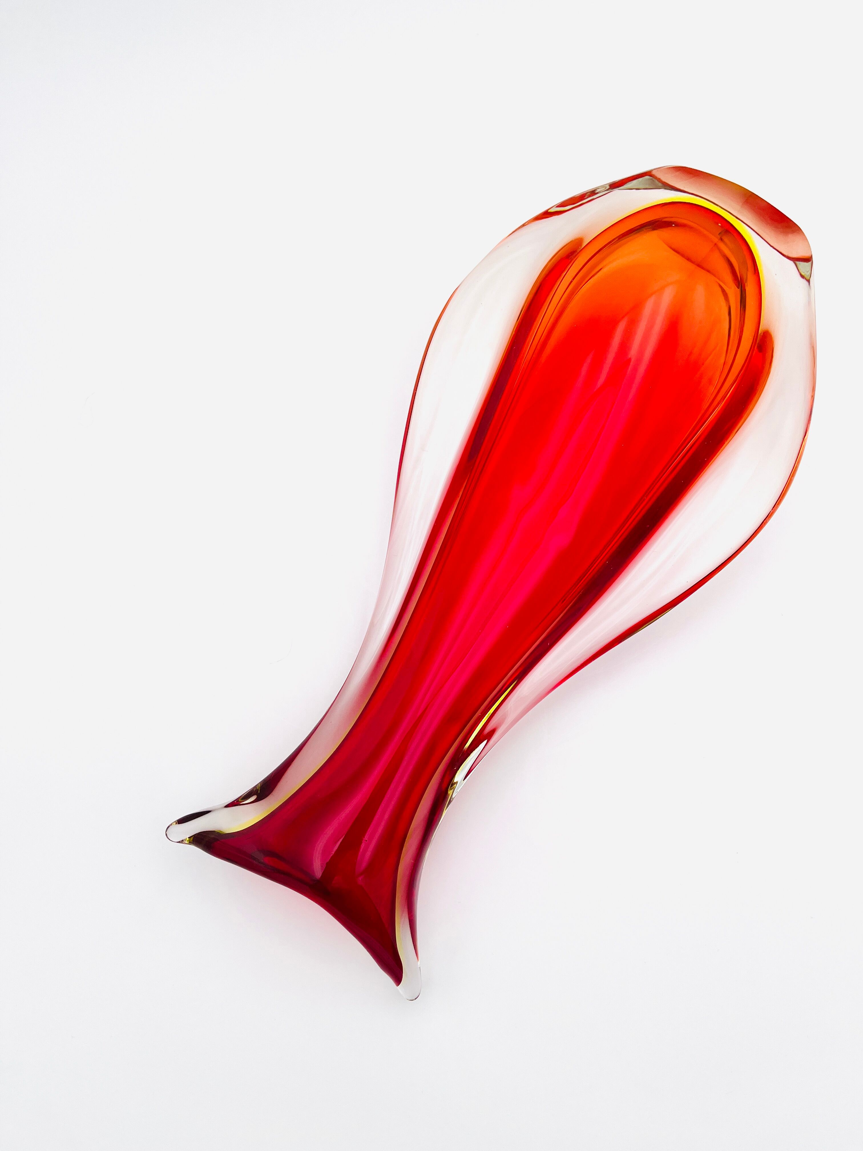 Vase XXL - Ouraline - Murano Sommerso - Flavio Poli - 40cm