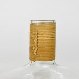 Vase or decanter by Carl Aubock with wicker top, mid-century, Austria, 1950s.