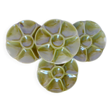 4 oyster plates Gien 2106171