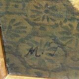 Tableau à l'huile ancien signé – Cardinaux dans un cadre luxueux, XIXe siècle