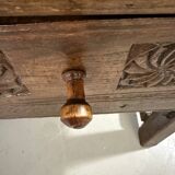 Brutalist antique Spanish coffee table 1880's