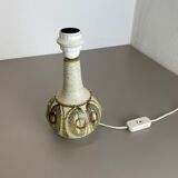 Ceramic studio pottery table light base by soholm  ceramic denmark 1970