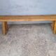 Bench 144 cm old patinated solid wood