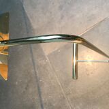 Mid-century floor lamp with counterweight in brass, 1960s