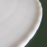 White opaline lampshade with wavy edges - mid. 20th century