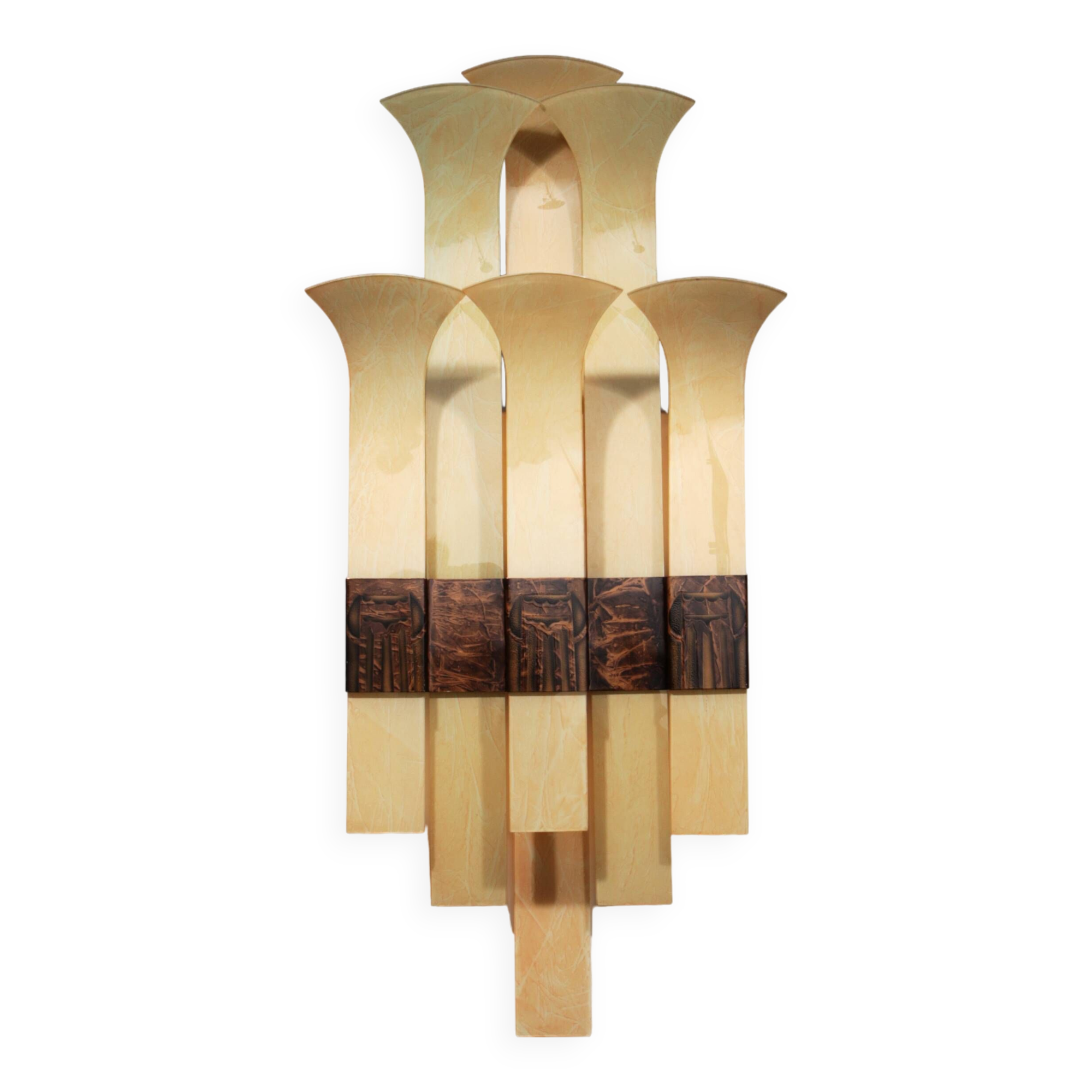 Very large, rare wall lamp from the Thalia Theater IJmuiden, 1930