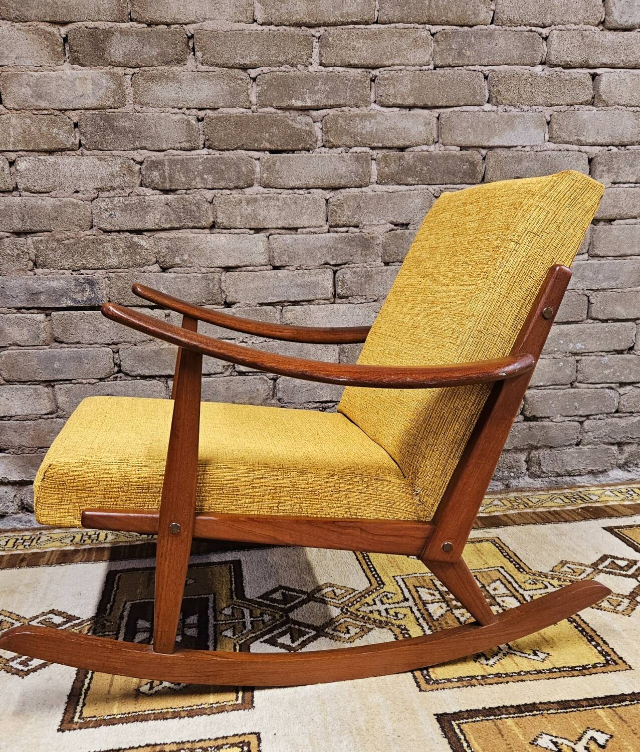 Danish teak rocking chair 1960