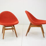 1960s Pair of Miroslav Navratil Armchairs, Czechoslovakia