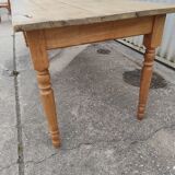 Farmhouse table turned foot and light wood 250cm