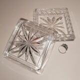 Crystal art deco jewelry box