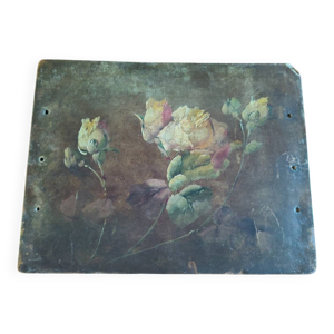 Tableau peinture fleurs - xixe