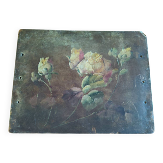 Painting of flowers from the 19th century, Napoleon III period.