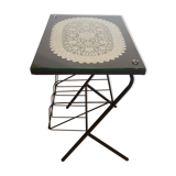 Table d'appoint porte vinyle