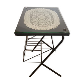 Vinyl door booster table