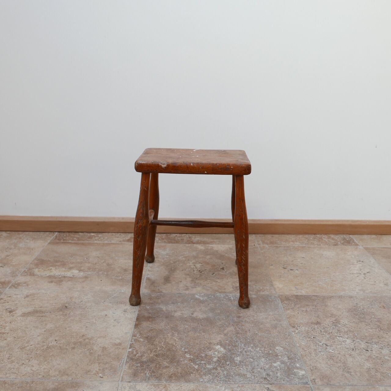 Wooden mid-century stool 1950