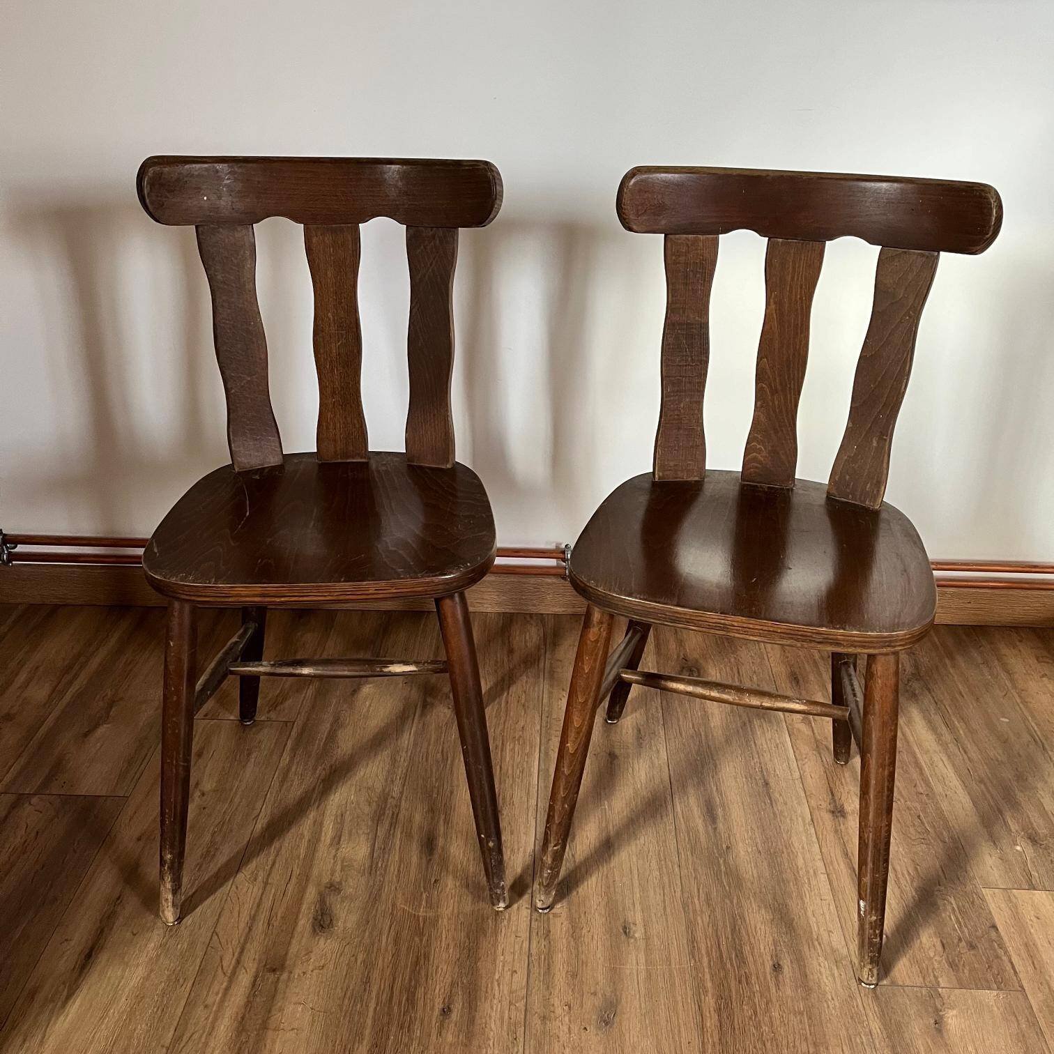 Pair of bistro chairs