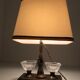 Lamp with bronze steel