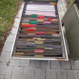 Pair of vintage rolling lockers