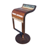 Bar stool design cast iron and wood
