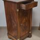 Empire-style bedside table in walnut