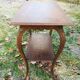 Oak side table with goat legs from the 1940s.