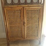 Rattan and canning shelf
