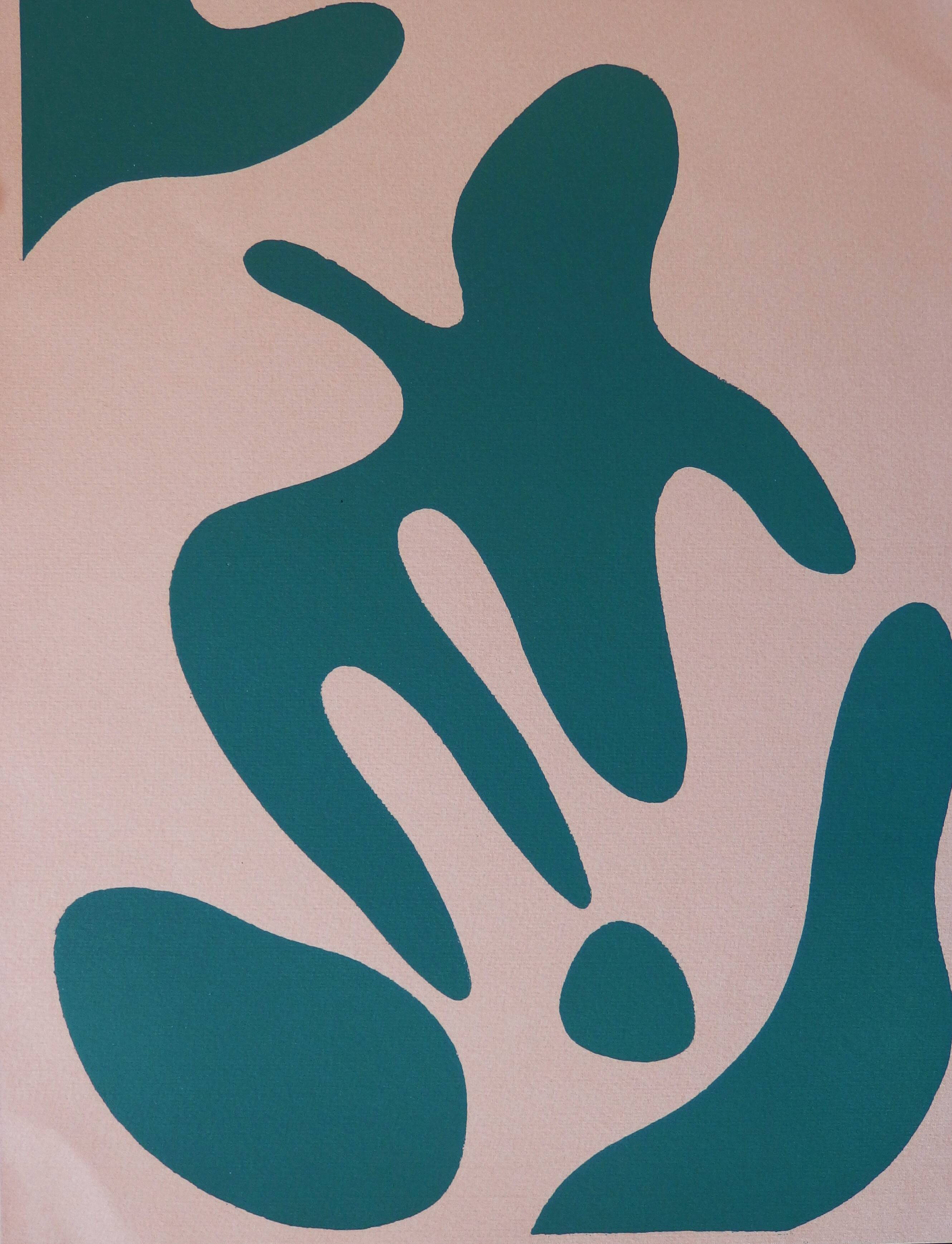 Jean arp: dove - original woodcut
