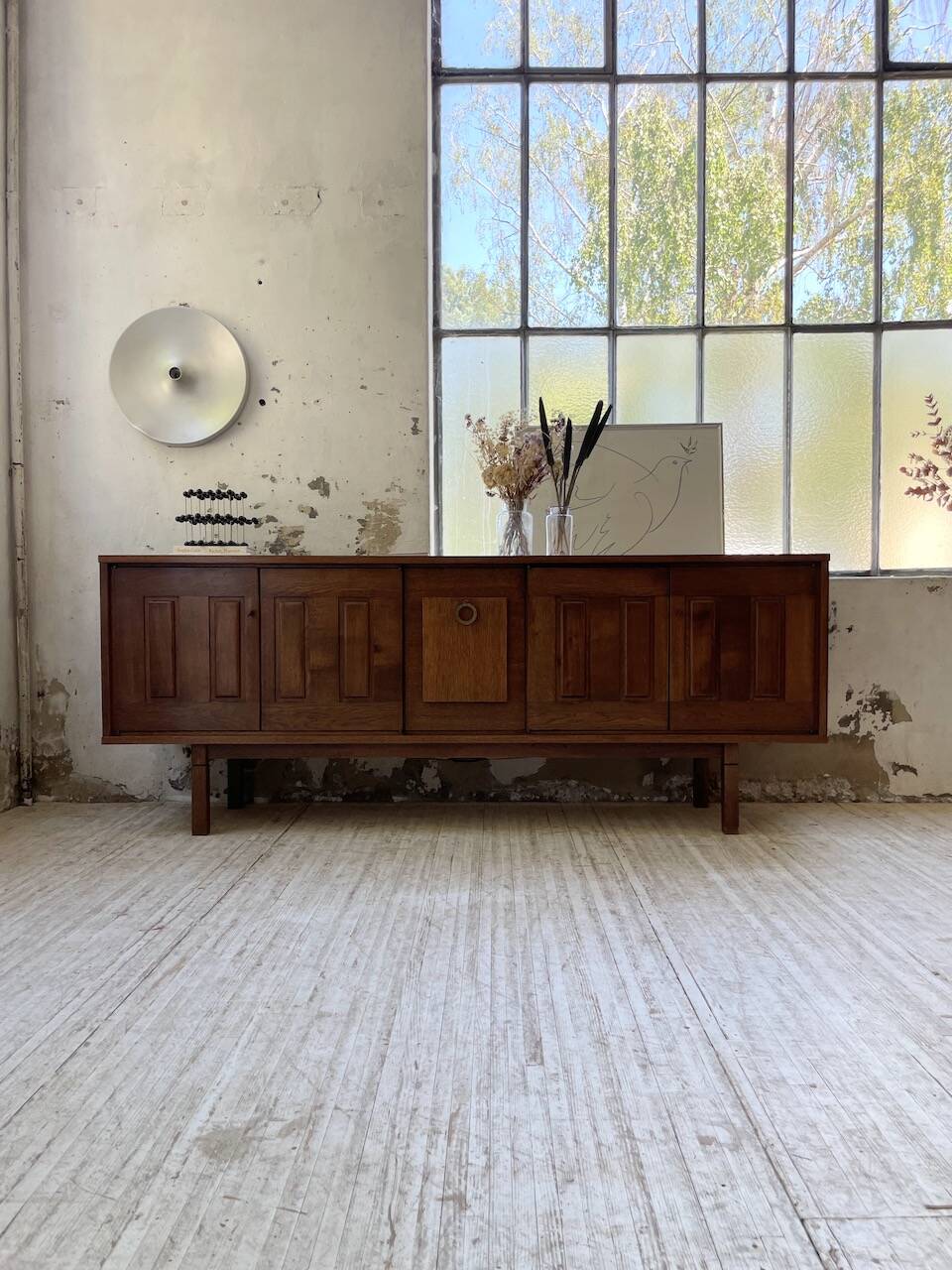 1950s modernist oak sideboard