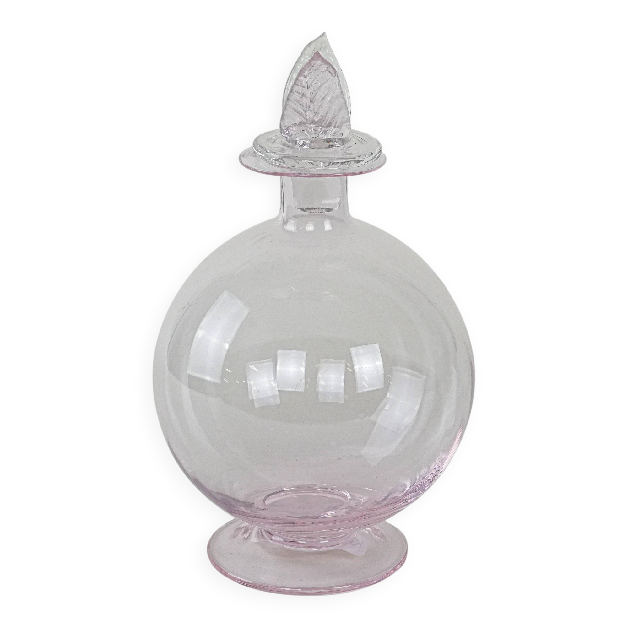 Glass carafe, Italian design, 1970s, manufactured in Italy