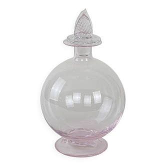 Glass carafe, Italian design, 1970s, manufactured in Italy