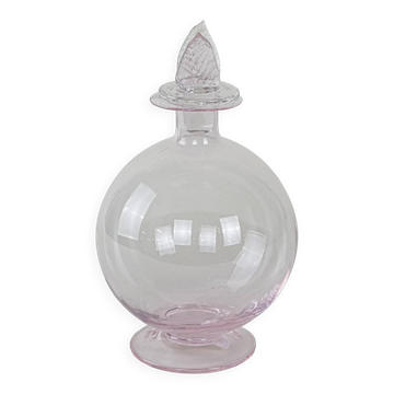 Glass carafe, Italian design, 1970s, manufactured in Italy