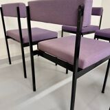 6 anciennes chaises design Dieter Wäckerlin model 101 pour Idealheim 1960