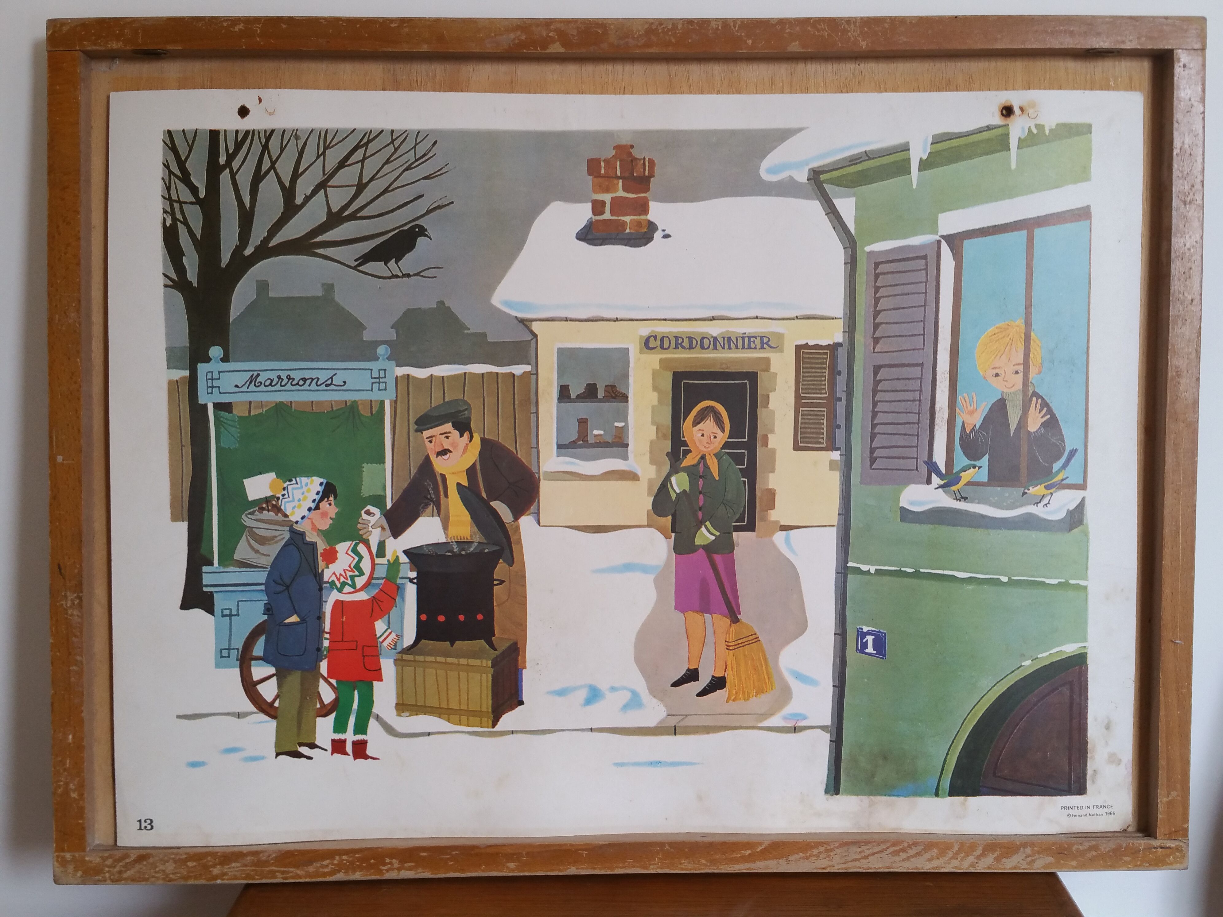 Poster vintage school