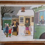 Poster vintage school