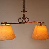 1970s italian brass pendant light