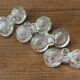 Lot de 4 salerons en verre taillé
