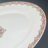 Plat ovale en porcelaine Limoges collab Bernardaud