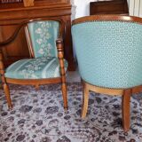 Set of 3 empire style armchairs